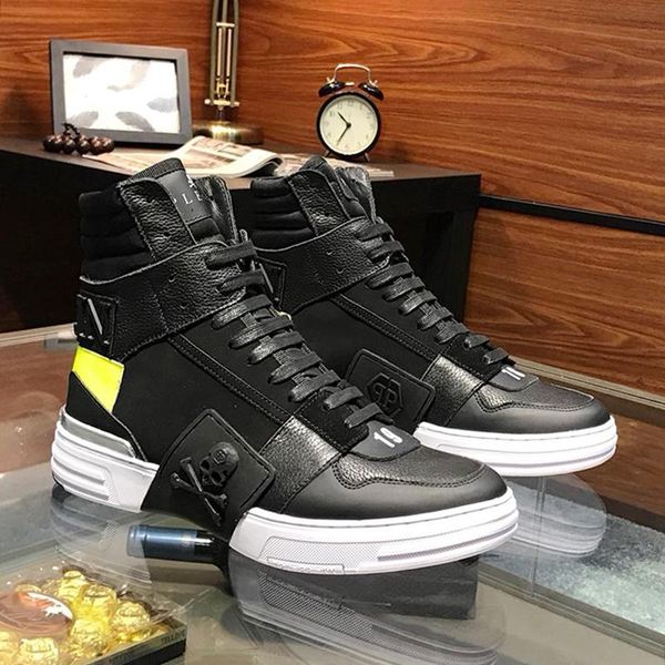 

mens shoes sneakers phantom kick $hi -leather mix men shoes fashion type ankle boots zapatos de hombre casual style men shoes drop ship