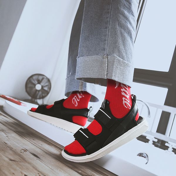 

ete transpirables 2020 sandal hombre sandalle gladiators de homme work sandalia trekking sandals men sandals-men sandalen heren, Black