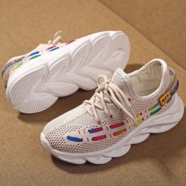 

kids sports sports men women kids' casual breathable flying woven shoes soft bottom comfortable korean stylish comfortable shoes, Black