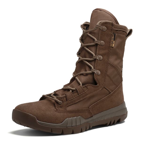 

autumn men tactical boots boots men army work shoes leather outdoor shoes ankle zapatos de hombre, Black