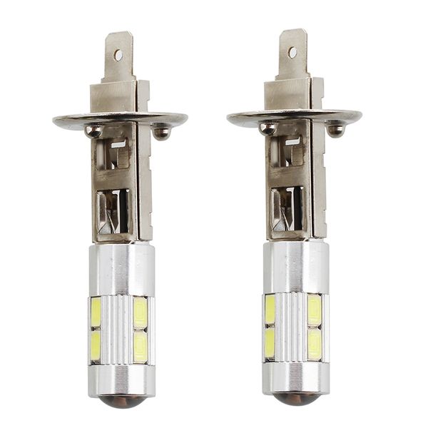 

2pcs 5w h1 5630 smd 10 led light bulb lamp white light dc 12v for car