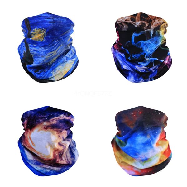 

new masks solid color cycling headband print hairband outdoor face scarf light breathable edc soft magic headwear 8 #734#768, Black
