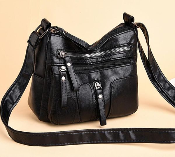 

women soft leather shoulder bags for ladies crossbody bags simple fashion female small handbag new