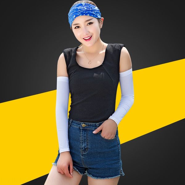 

silk ice sleeve sunscreen sleeve outdoor men's and women's riding sports ultraviolet fishing ice perspiration arm cover