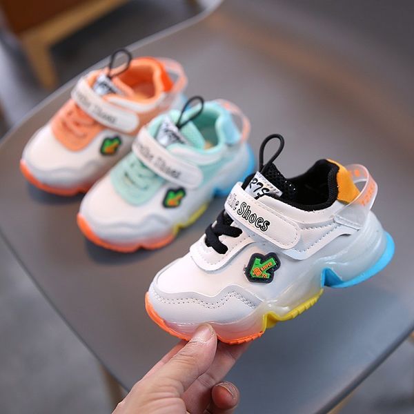 

kids sneakers boys shoes girls trainers children leather shoes white school shoes pink casual shoe flexible sole fashion, Black