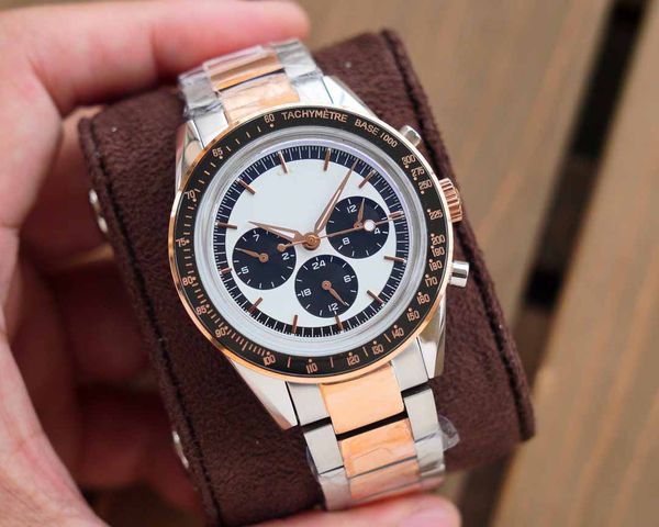 

u1 factory automatic mechanical men watch blue dial sapphire stainless steel transparent glass back men's watches56867, Slivery;brown