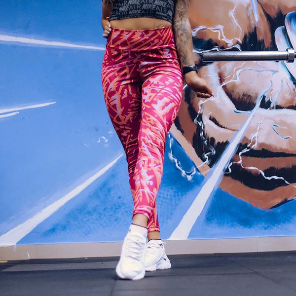 

2020 slim print leggings for fitness womens patchwork push up pants high waist legging push up polyester sports jegging leggings, Black