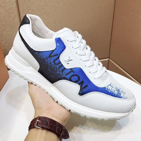 

new luxury men shoes sneakers flats fashion casual male footwears with original box run away sneaker men shoes casual drop ship, Black