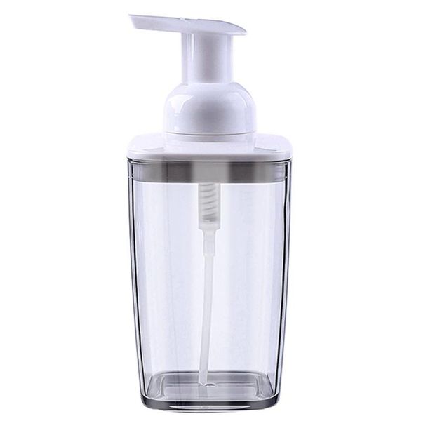 

420ml empty container liquid soap foaming bottle shower gel refillable leakproof shampoo pressed pump bathroom dispenser travel