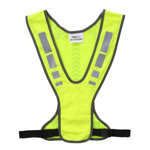 

high visibility safety vest outdoor sports running cycling reflective vest w/ pocket reflective safe for jogging motorcycle, Black;blue