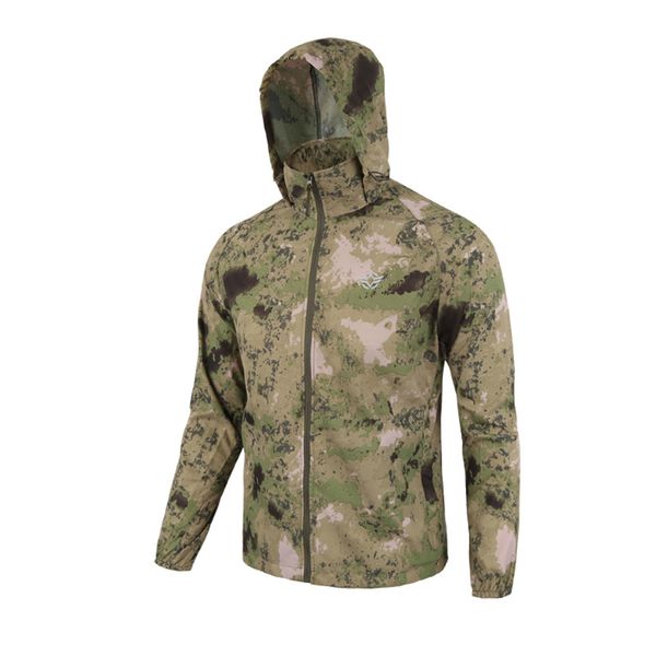 

outdoor sports sunscreen quick dry thin hiking jacket breathable hooded windbreaker men tactical camping trekking coats, Blue;black