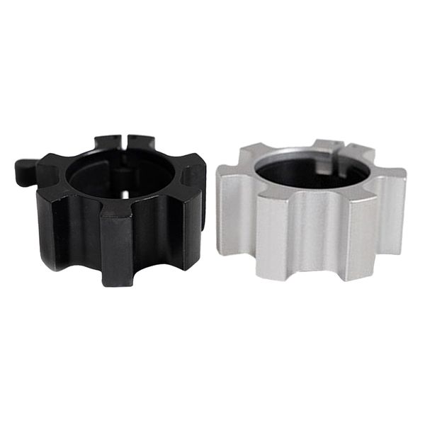 

2x solid dumbbell clamp collars barbell spin lock gym weight bar clips