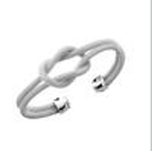 

the trend of net new 925 silver knot bracelet as a gift for 10 piece / lot, Black