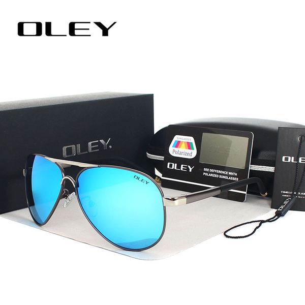 

oley polarized sunglasses men brand designer women driving sun glasses coating spectacles lunettes de soleil pour hommes, White;black