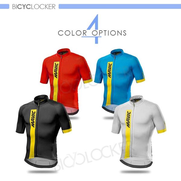 

men short sleeve cycling jerseys mavicing pro team riding fit comfortable sun-protective road bike mtb shirt summer jerseys, Black;red