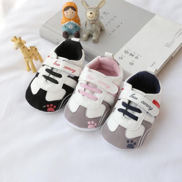 

2020 autumn newborn shoes girl boy soft sneaker baby first walkers small toddler shoes high warm non-slip rubber sole