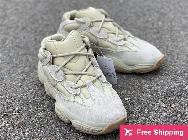 

authentic originals 500 stone fw4839 soft vision fw2656 running shoes men women kanye west wave runner sneakers sports desert rat with box