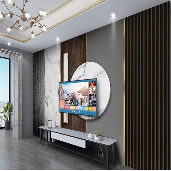 

3d murals wallpaper for living room modern minimalist marble wallpapers abstract geometric wood grain background wall