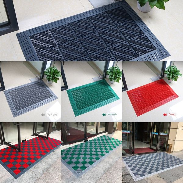 

plastic foot carpet non-slip outdoor waterproof thickened non-slip mat l entrance floor mat soil door l carpet