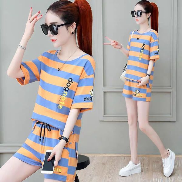 

sport suit women training suit fitness sports wear t shirt with shorts sports clothing workout set running training set women, White;black