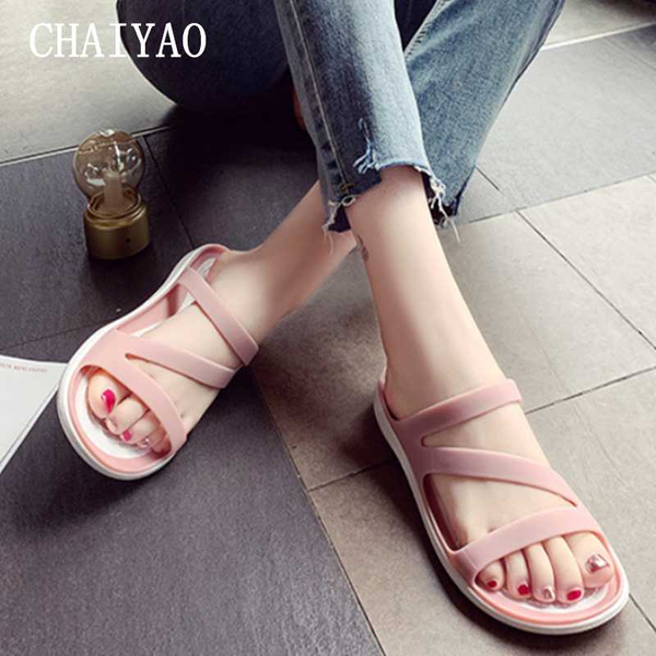 

women's sandals selling summer soft sole breathable woman footwear small size open toe sliding wear massage your feet women, Black