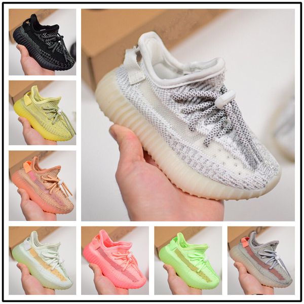 

2019 v2 desinger kids running shoes children outdoor sneakers boy & girl trainer baby shoes sports toddler calzado para niÃ±o4 white volt, Black