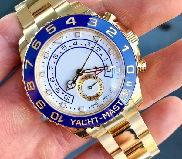

luxury watch 116688 18k yellow gold 44mm ceramic bezel no chronograph asia 2813 movement automatic mens watches