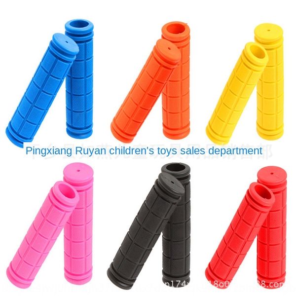

dead fly cover color soft rubber handle cover handle gloves bicycle accessories bicycle mountain bike accessories, Silver