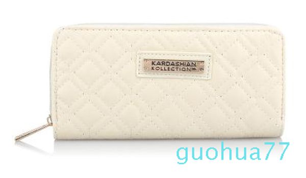 Designer-Venduta calda Kk Portafoglio Design lungo Donna Portafogli PU Pelle Kardashian Kollection Pochette di alta qualità Borsa con cerniera Borsa