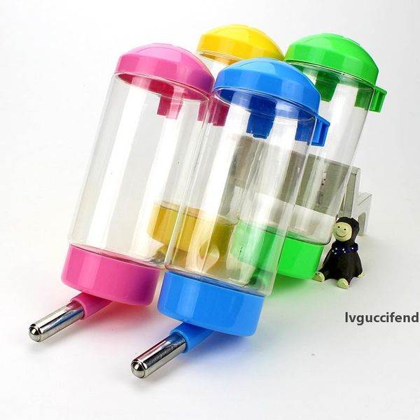 

400ml pet water dispenser candy color water dispenser plastic pet water dispenser stainless steel ball hanging device of dog cat supplies