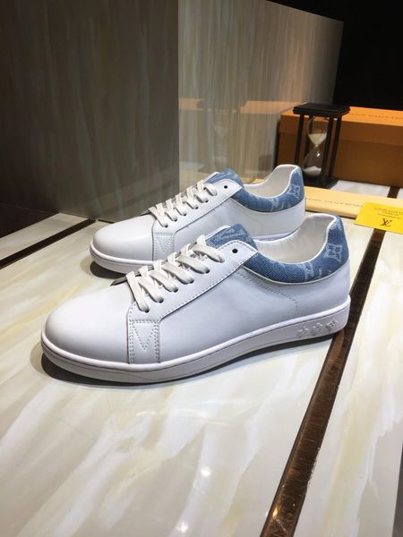 

2020c limited edition letter leather print men's daily lace up casual shoes, high-end fashionable wild outdoor sneakers, size: 38-45, Black