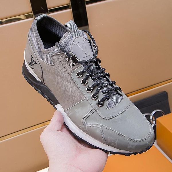 

new men shoes sneakers breathable chaussures pour hommes fashion mens shoes luxury run away sneaker zapatos de hombre with box men shoes, Black