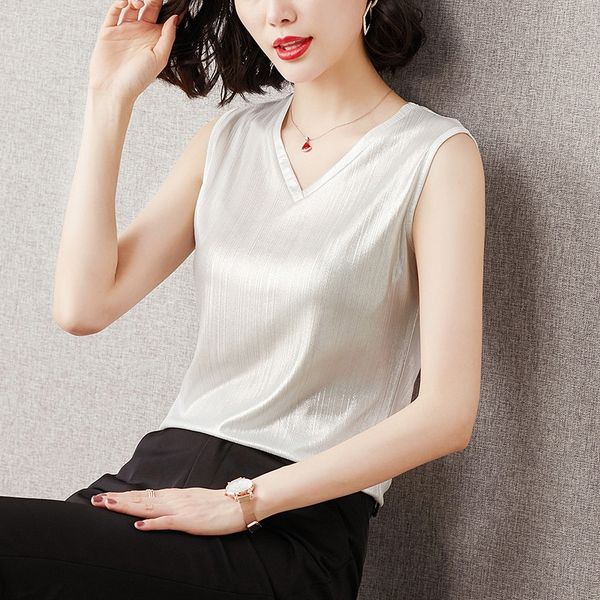 

v-neck sling suit women's summer base shirt versatile fashion simple women's vest sleeveless camisole vest t-shirt top, Camo