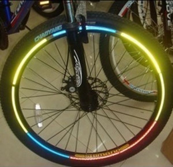 

mountain bike steel ring reflective adhesive paper car bicycle accessories bicycle ring sticker cycling equipment accessories