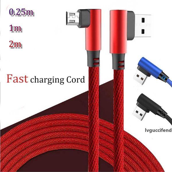 

hybrid usb cable fast charging speed 90 degree one side micro usb v8 cables type-c game gaming cables sync data for samsung note 10