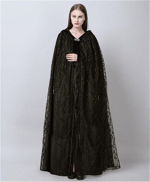 

sdyqs частного кружева марля одежда ветровка clothingcloak капюшон пальто шаль хэллоуина cosplay костюм шнуровка private кружево марля мл, Tan;black