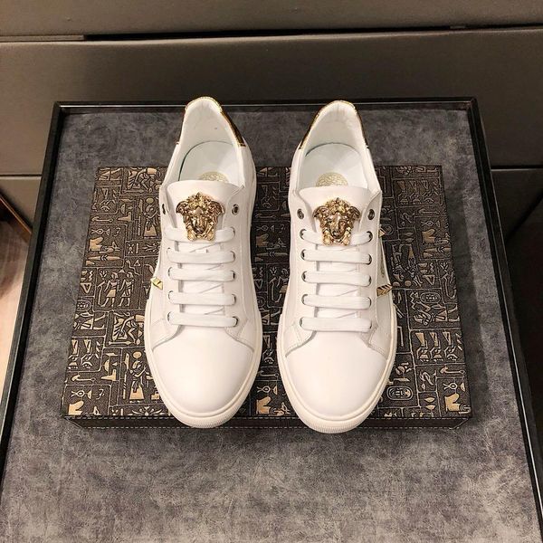 

2020o luxury custom embroidery fashion wild lace-up casual men's shoes, fashion party shoes outdoor sports shoes, size: 38-45, Black