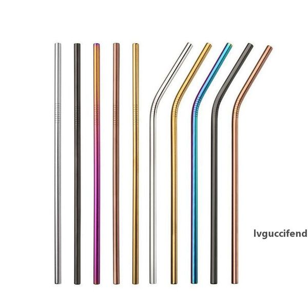 

drinking straws 215mm stainless steel straw reusable diameter 6mm juice milk drinking straws eco friendly metal straw