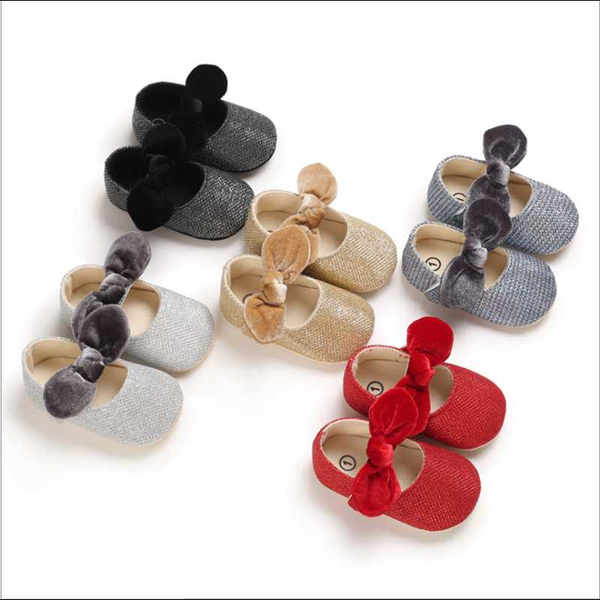

2020 autumn spring baby shoes newborn girls soft soled non-slip crib shoes first walkers baby 0-18m