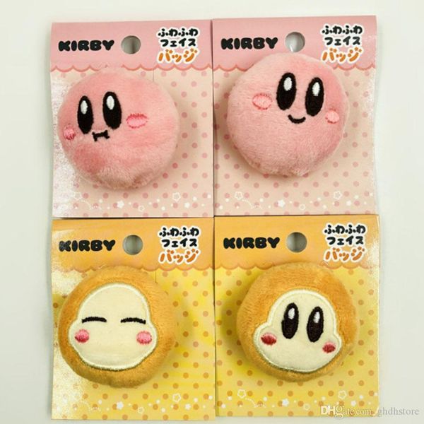 

new 4 styles kirby plush brooch anime collectible soft dolls gifts brooches