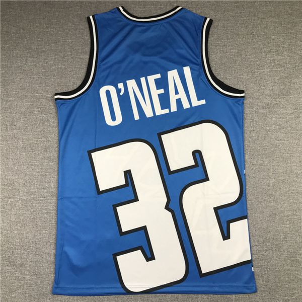 

2020 men's shaquille o'neal mitchell ness blue big face stitched jersey, Gray