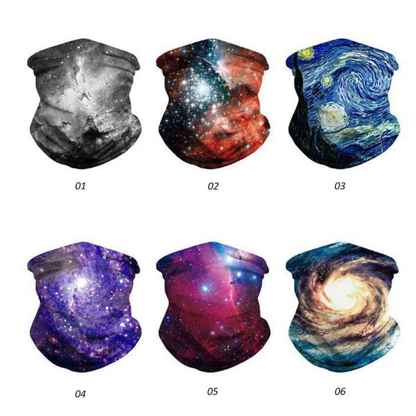 

magic camping riding printed starry sky headscarf hiking scarves skiing seamless magic turban fishing scarf headband, Black
