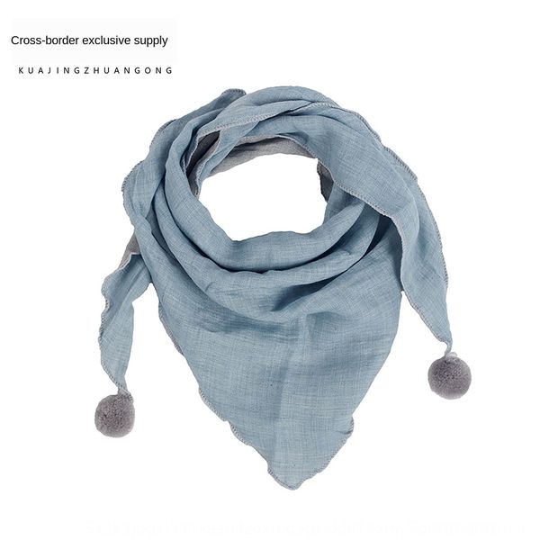 

new children's casual solid color medium thick scarftriangle scarf for boys and girls korean style casual scarf, Red;brown