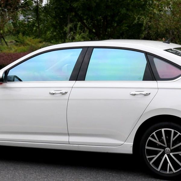

sunice vlt65% car window tint sunshade vinyl chameleon tint color changed car home office glass sticker wholesale roll 98.4feet