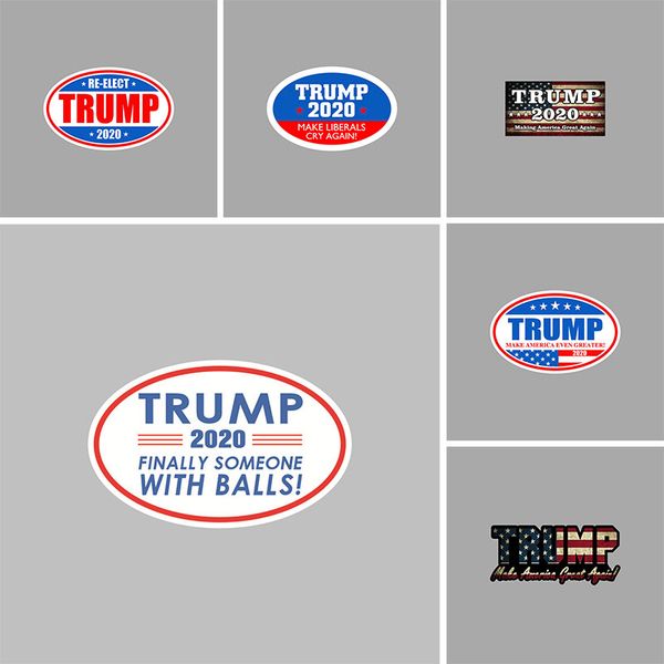 

fast shipping 8 colors trump car reflective stickers make america great again 2020 trump stickers american president trump car banner c3404