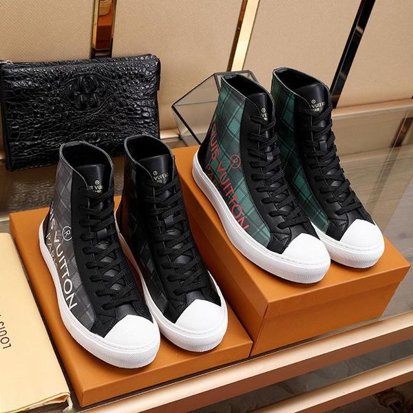 

new arrival luxury mens shoes fashion leather ankle boots lace -up tattoo sneaker boot chaussures pour hommes casual mens shoes boots sale, Black