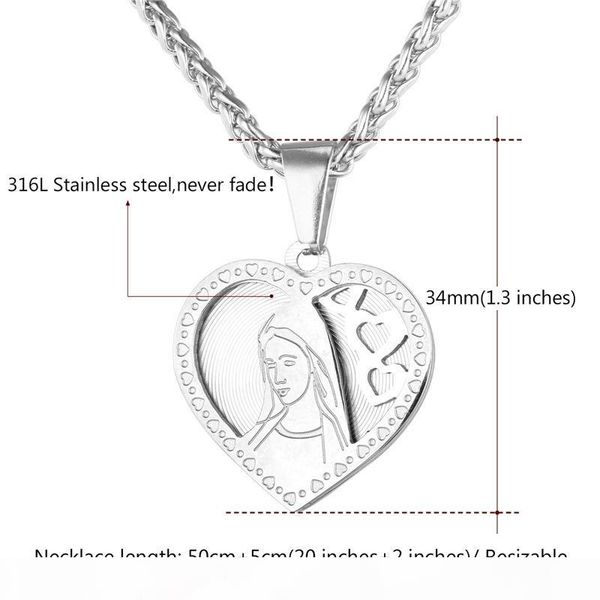 

Ѭиианкие велиѬна богоѬодиа ожеѬеле 18k real позолоенна из неѬжавеей а, Silver