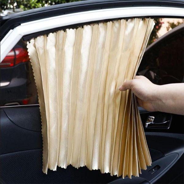 

summer car sunshade net sunshade sunscreen heat insulation magnetic automatic retractable curtain