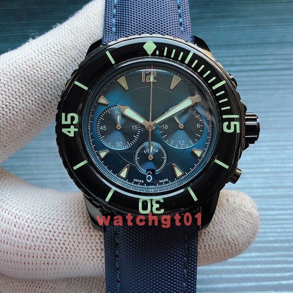 

классический черный мужские часы case пятидесятком все funtions chronograph vk кварц движение водолаза часы супер luminouse часы wrsitwatche, Slivery;brown