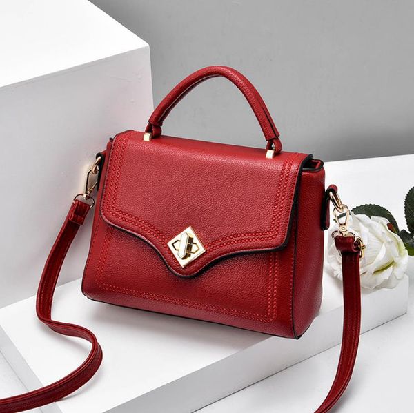 

Women's Bag 2020 New Fashion Cross Body Women's Simple Fashionable Handbags Solid Color Shoulder Bag